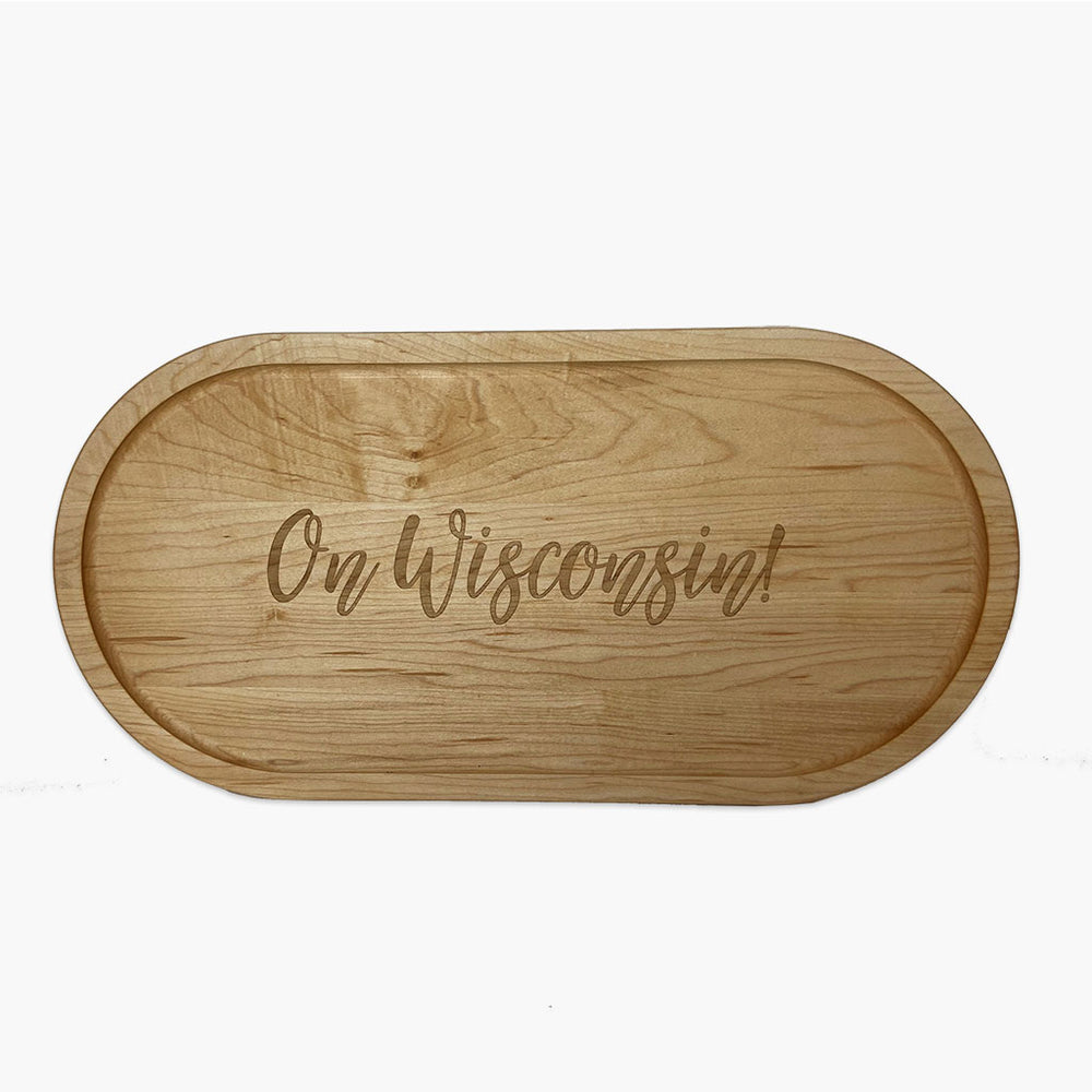 game day party board, serving board, personalized maple board, super bowl party board, college party board