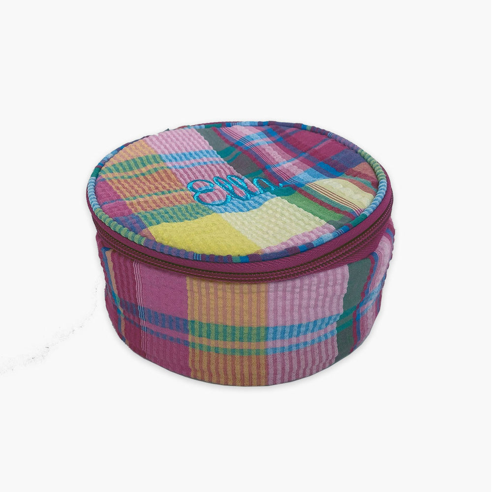 Button Bag - Popsicle Plaid