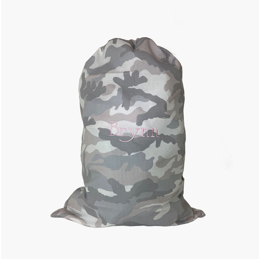 Personalized Catch All Bag - Snow Camo
