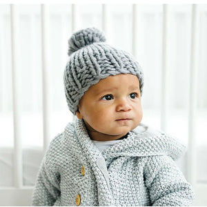 chunky knit baby hat, baby gift, warm baby hat