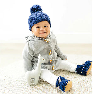 chunky knit baby hat, baby gift, warm baby hat