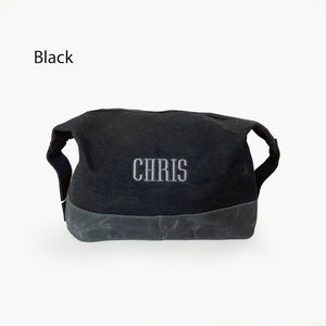 Waxed Canvas Dopp Kit