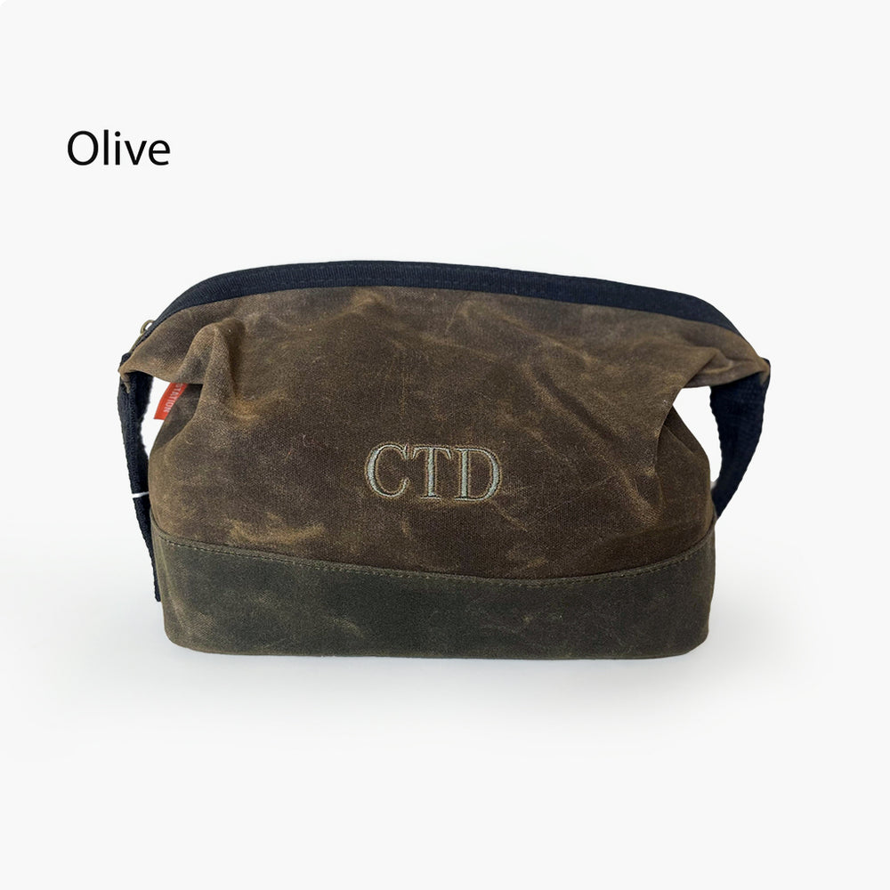 Waxed Canvas Dopp Kit