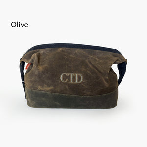 Waxed Canvas Dopp Kit