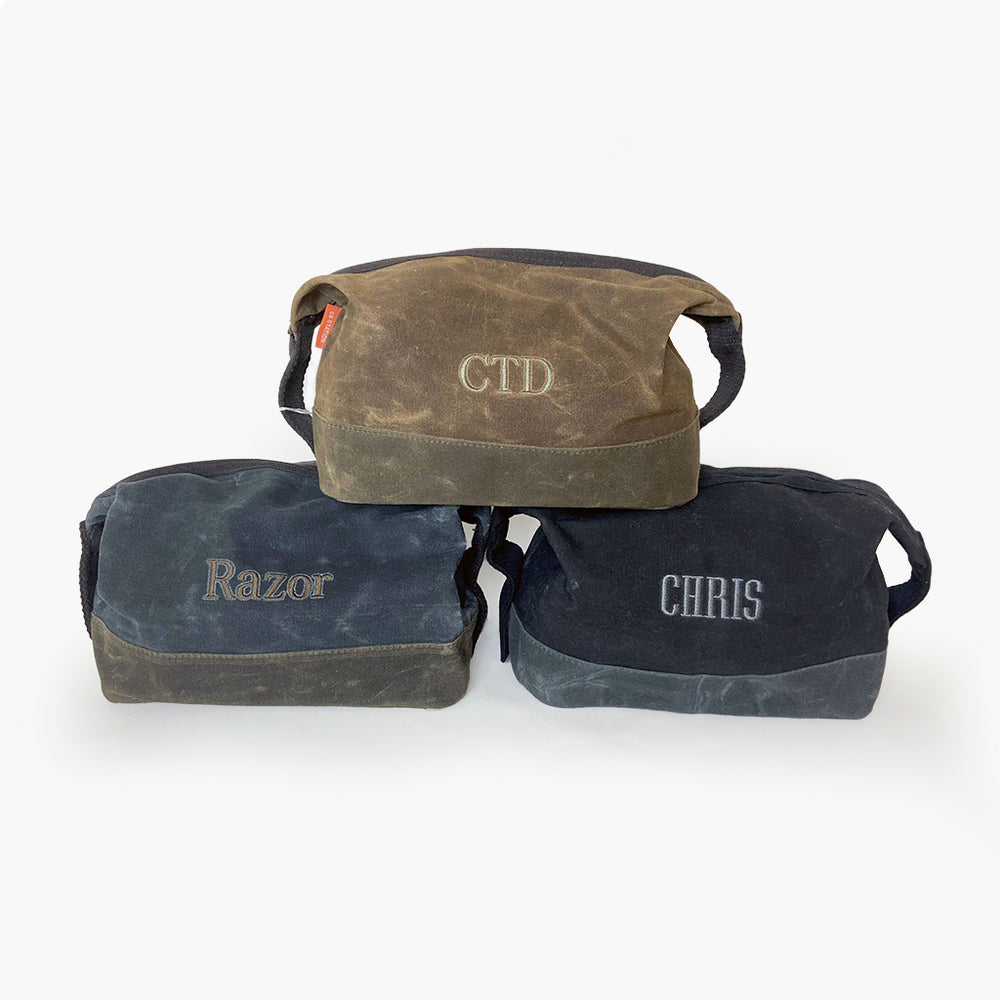 Waxed Canvas Dopp Kit