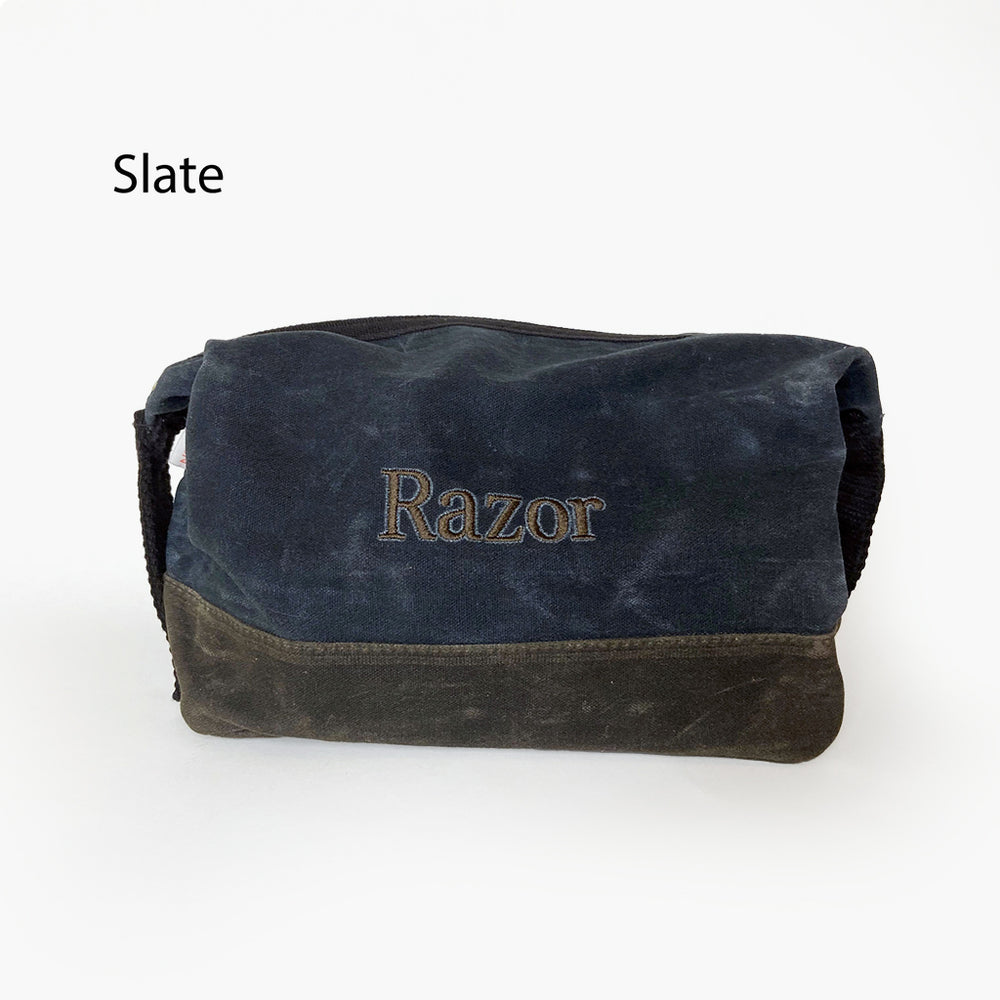 Waxed Canvas Dopp Kit