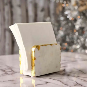 Gold Marble Napkin Holder