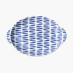 iris blue platter, serving platter