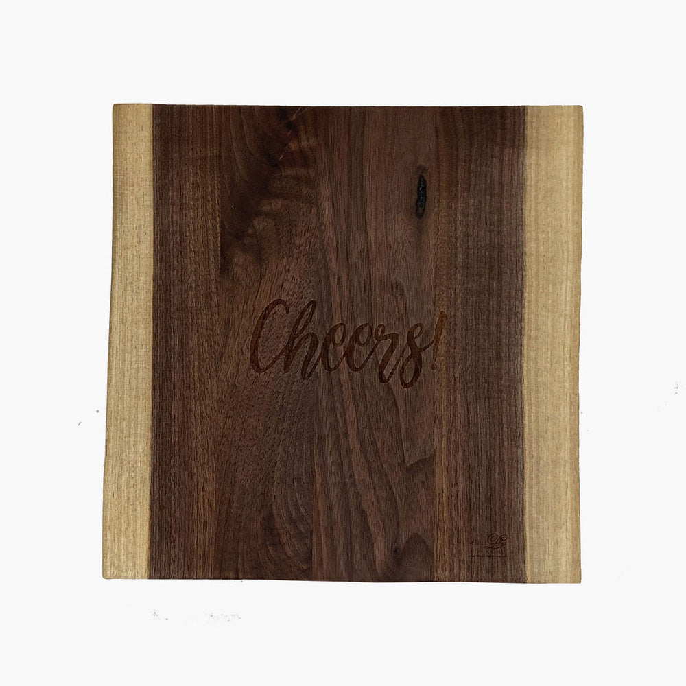 12 x 12 Inch Square Live Edge