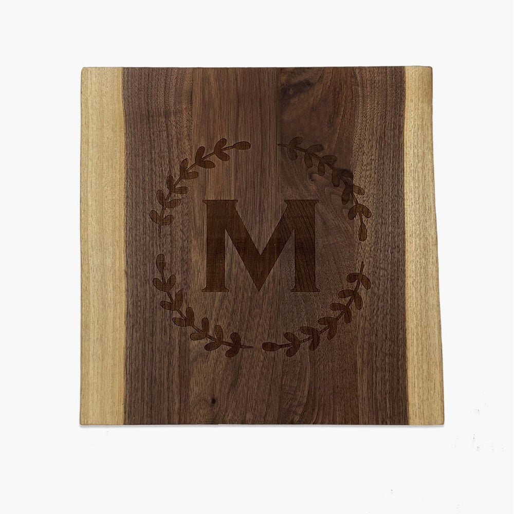 12 x 12 Inch Square Live Edge