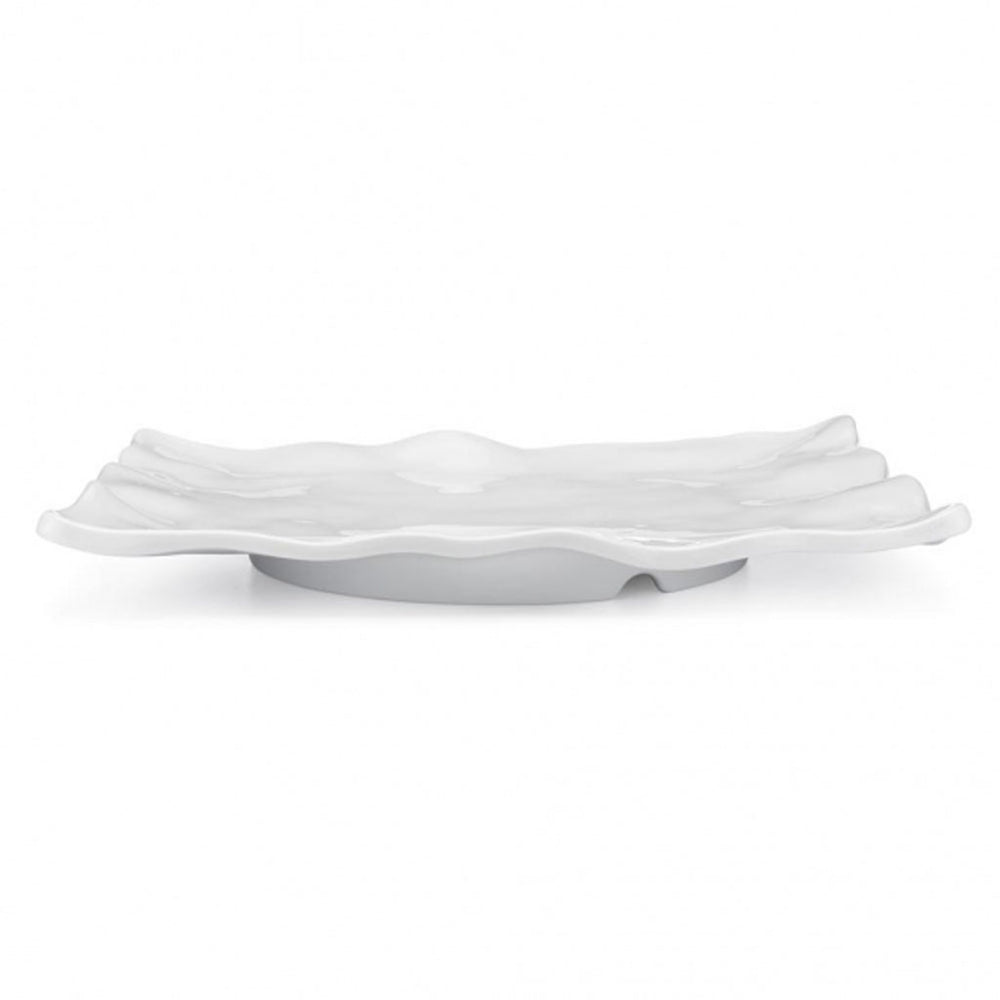 ruffle rectangle melamine platter