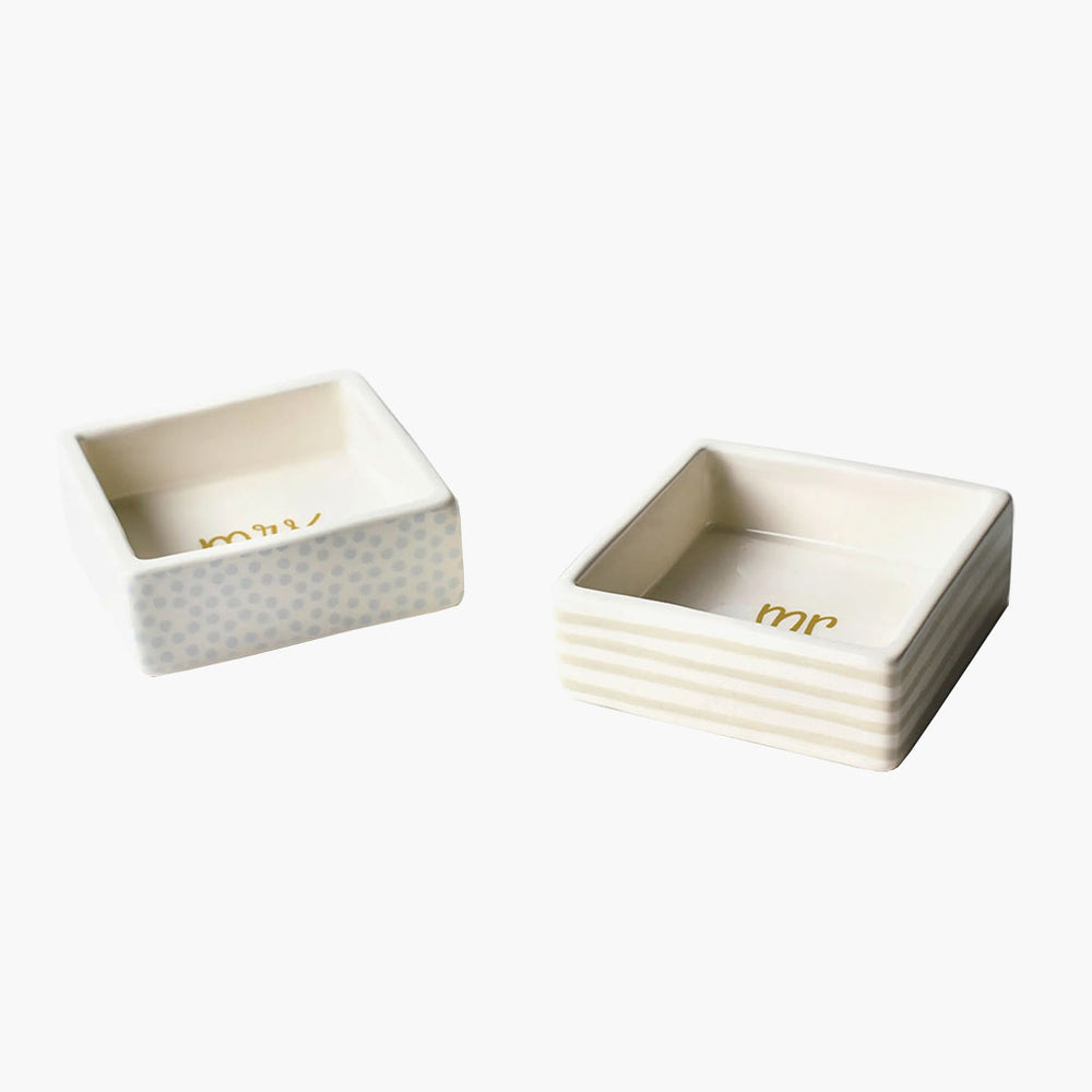 mr and mrs jewelry bowls