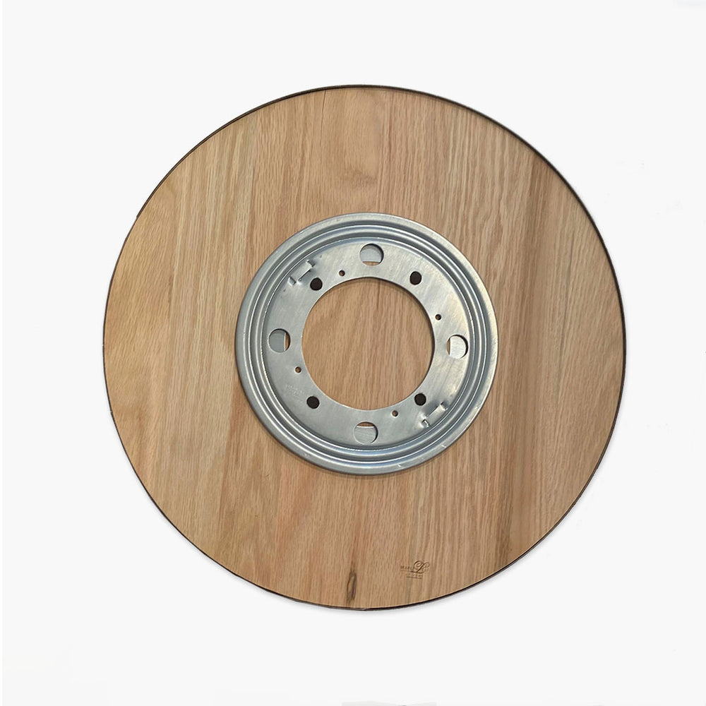 Oak Wine Barrel Lazy Susan - Bless this Home