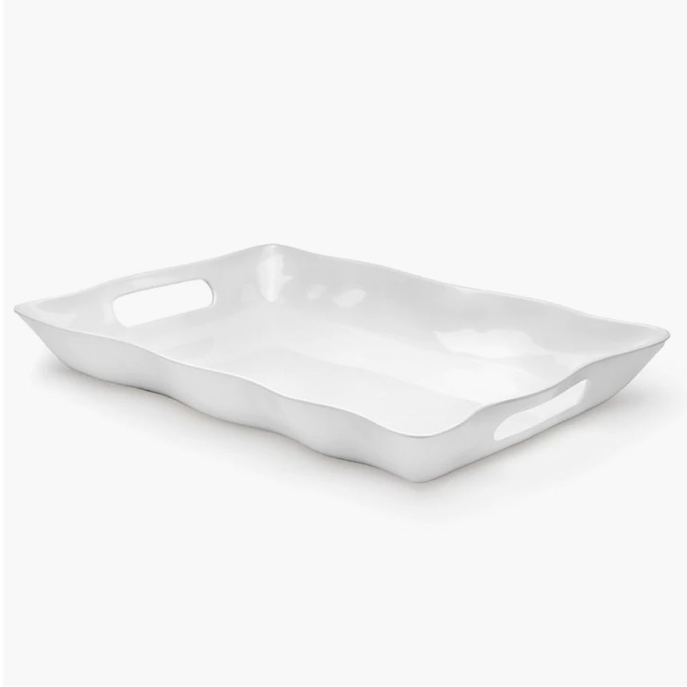 Melamine Rectangle Ruffle Tray