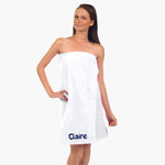 personalized shower wrap