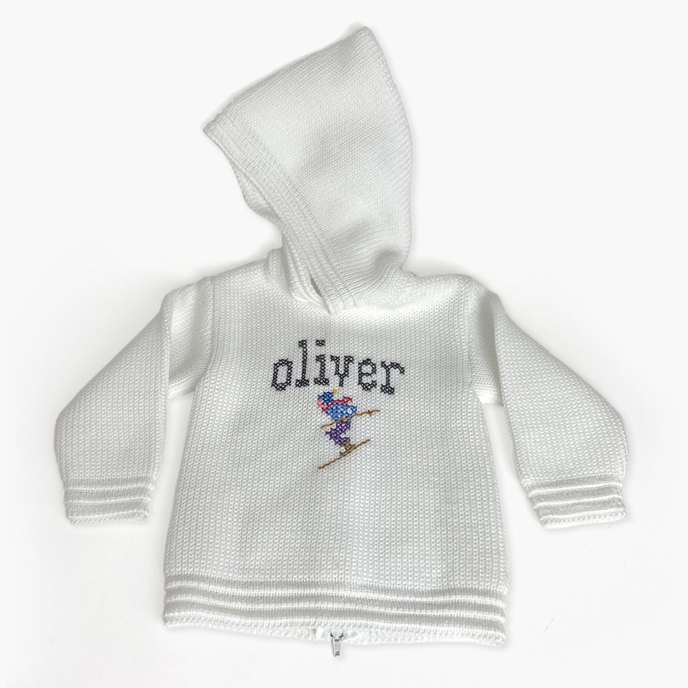 Baby Cross Stitch Personalized Sweater
