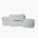 Stacking Travel Set - White Seersucker