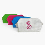Personalized Waffle Weave Cosmetic Bag