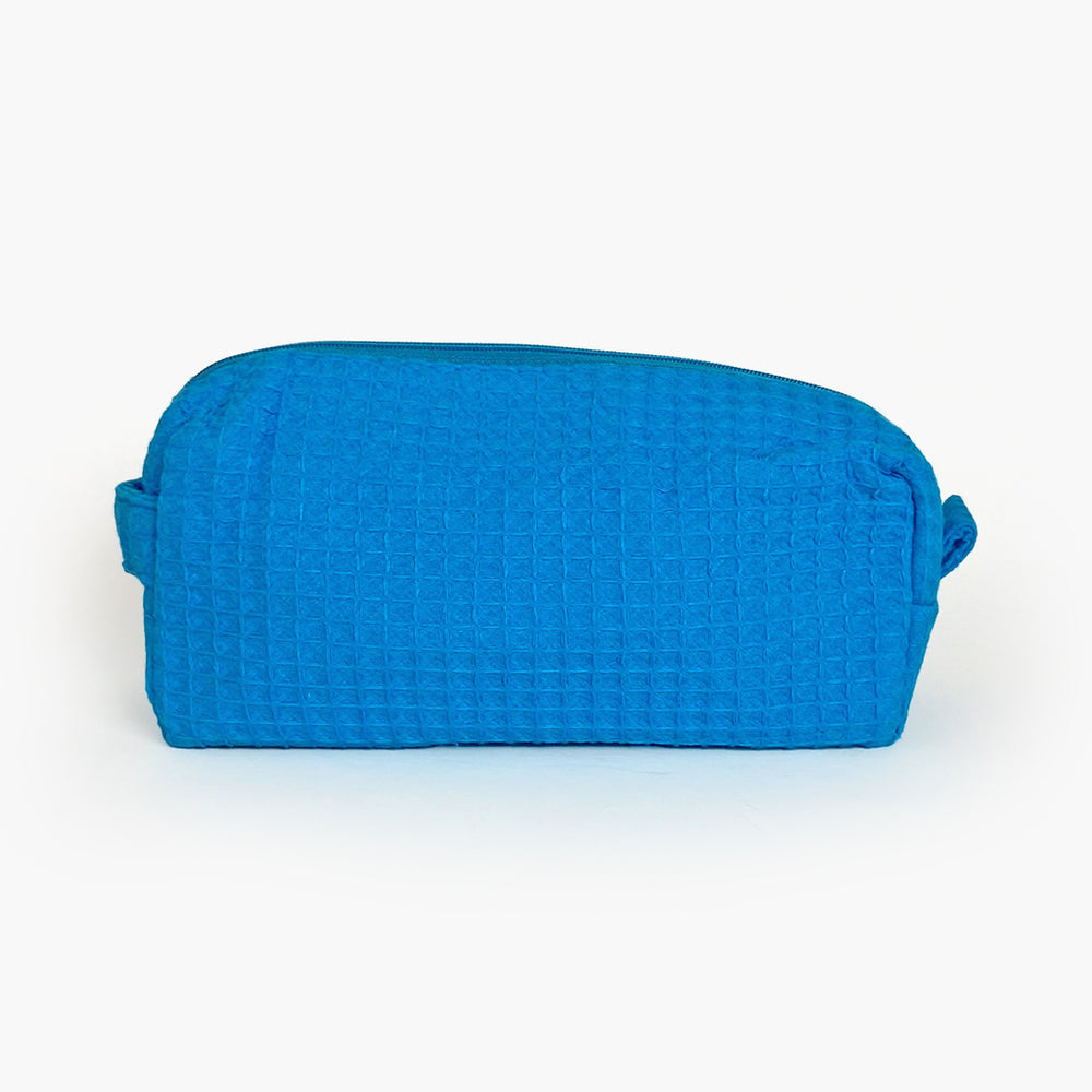 Personalized Waffle Weave Cosmetic Bag