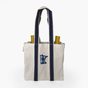 Wine Tote with Appliqued State Icon